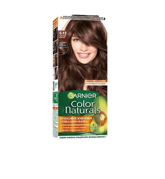 Фарба для волосся Garnier Color Naturals 60 мл 5,12 (3600542335775) Фарба для волосся Garnier Color Naturals 60 мл 5,12 (3600542335775)