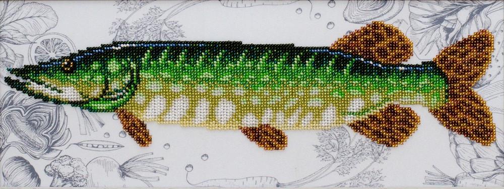 Вышивка бисером Щука 36х15 см (1652878083)