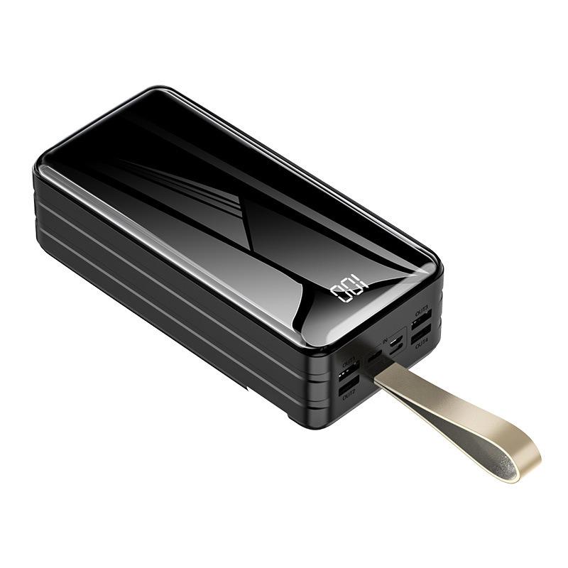 Повербанк 80000 мАч с фонариком 4хUSB Type-C Micro Lightning Черный (4ea1df16)