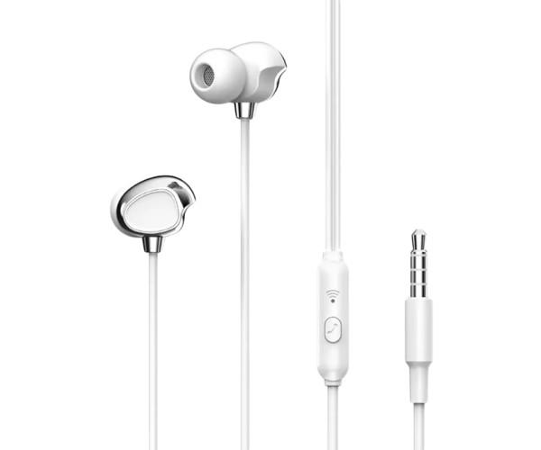 Наушники проводные вакуумные XO EP53 Mini Jack 3,5 мм White