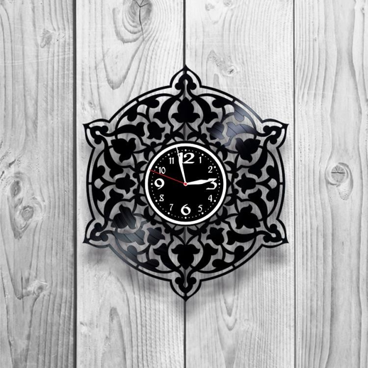 Часы настенные Лофт-винтаж 0155 из виниловой пластинки