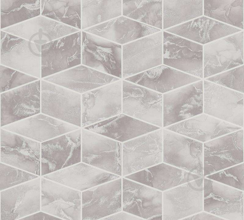 Виниловые обои на флизелиновой основе A.S.Creation Global Spots 38007-1 Серый-Серебристый