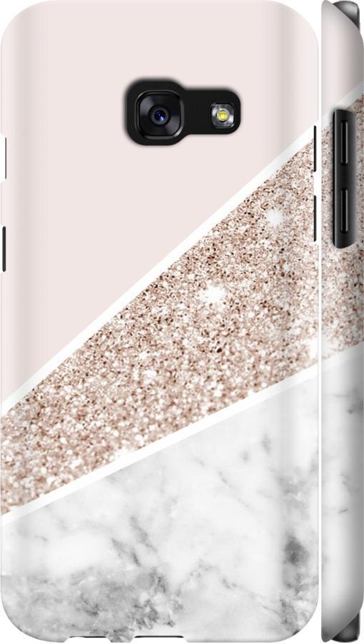 Чехол на Samsung Galaxy A3 (2017) Пастельный мрамор (4342m-443-42517)