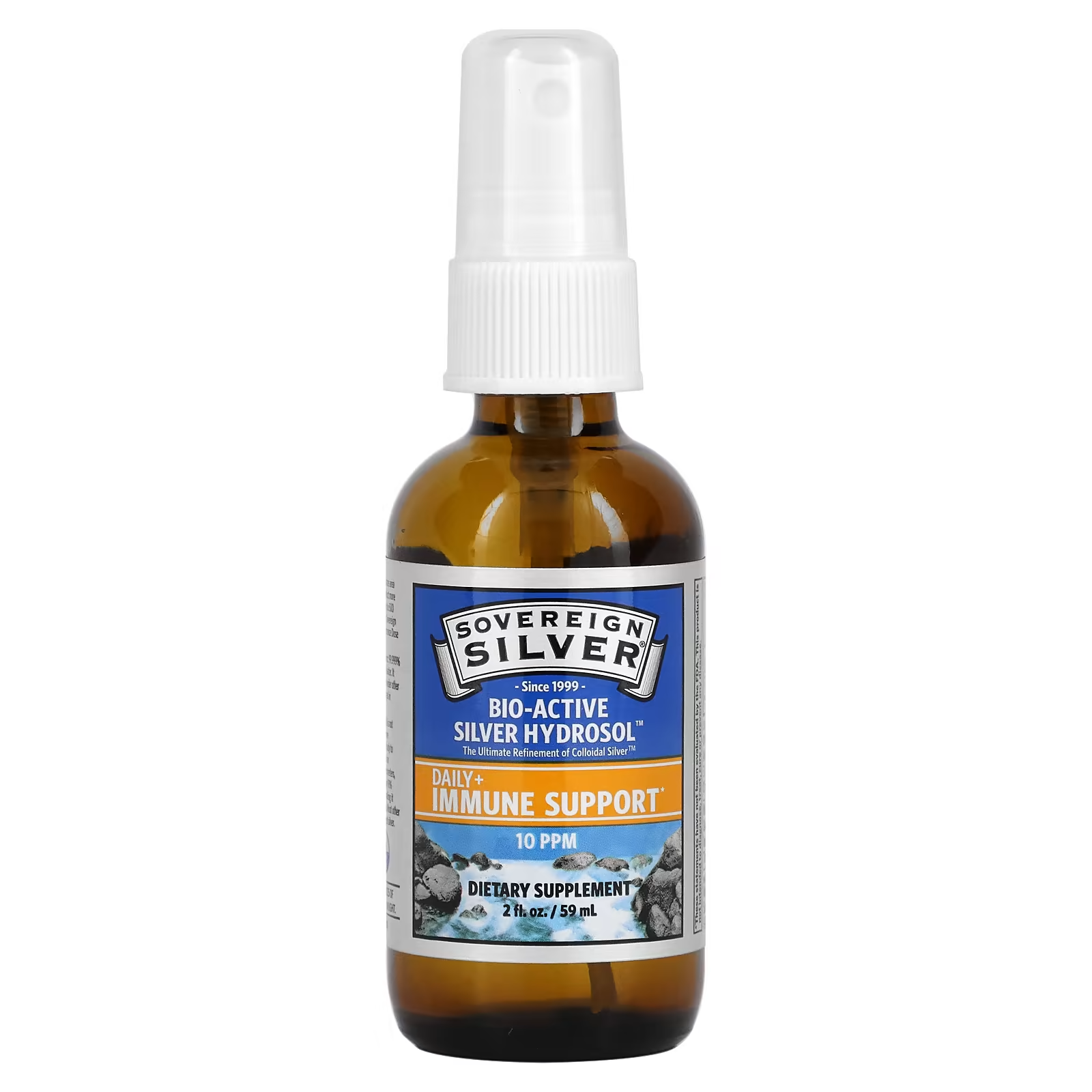 Натуральный назальный спрей с серебром Sovereign Silver Bio-Active Silver Hydrosol 10 PPM мелкодисперсный 59 мл (23878231)