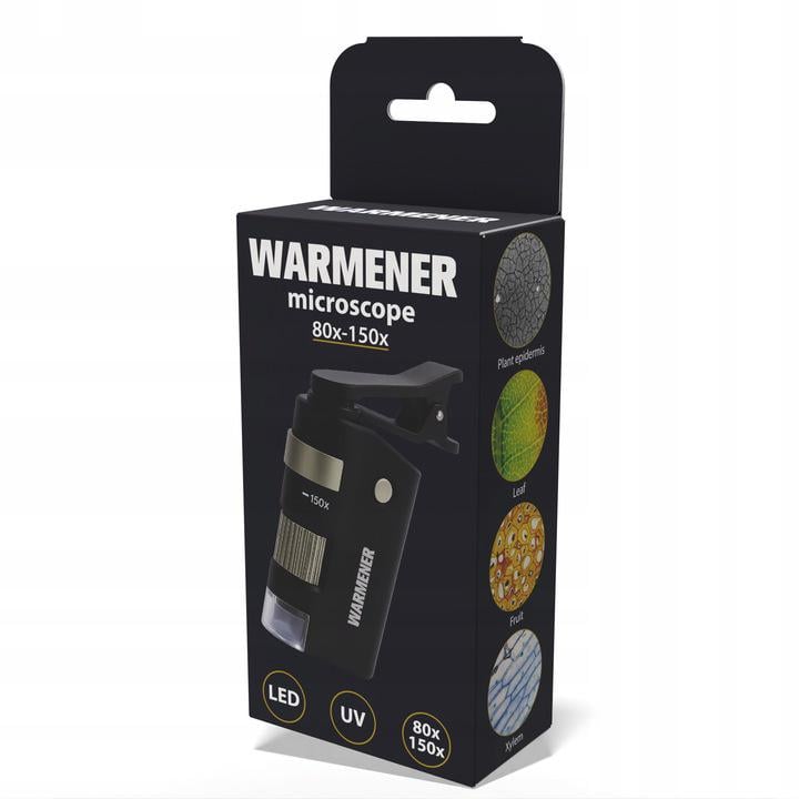 Міні-мікроскоп кишенькового формату для дітей 80–150х з ручкою (30843381)