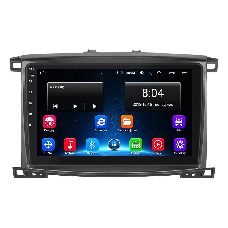 Автомагнитола штатная Lesko Wi-Fi для Toyota Land Cruiser 100 Series Рестайлинг 2 2005-2007 2/32Gb 10" (1653164020)
