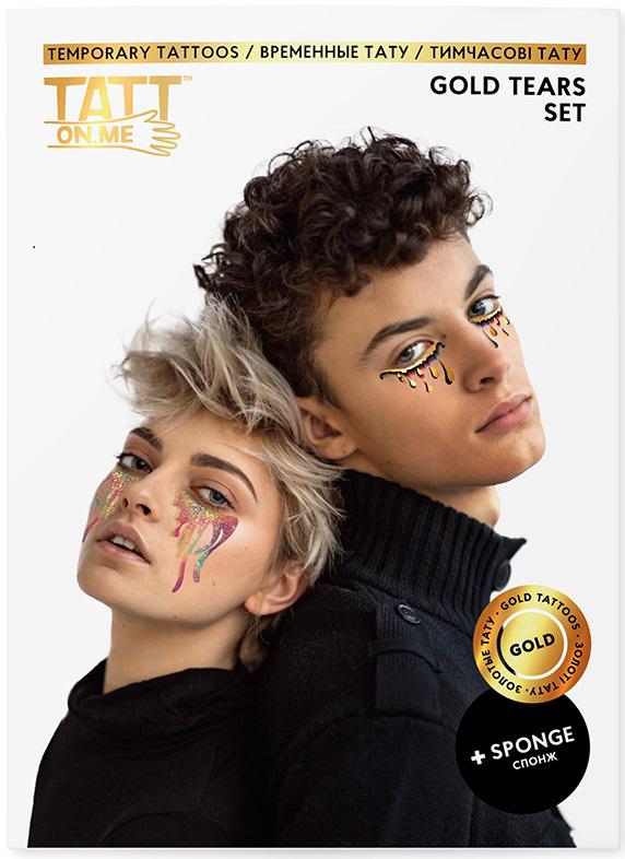 Временные тату TATTon.me Gold Tears Set 4 шт. (TSGoldTears)