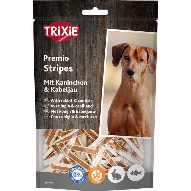 Лакомства для собак Trixie полосы со вкусом кролика и трески 100 г