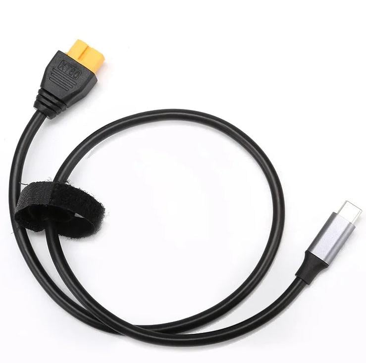 Кабель ToolkitRC SC100 Type-C to XT60 PD 100W для зарядних пристроїв та живлення (00-00022260)
