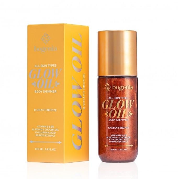 Масло-шимер для тела Bogenia Glow Oil Body Shimmer Radiant Bronze 100 мл Масло-шимер для тела Bogenia Glow Oil Body Shimmer Radiant Bronze 100 мл