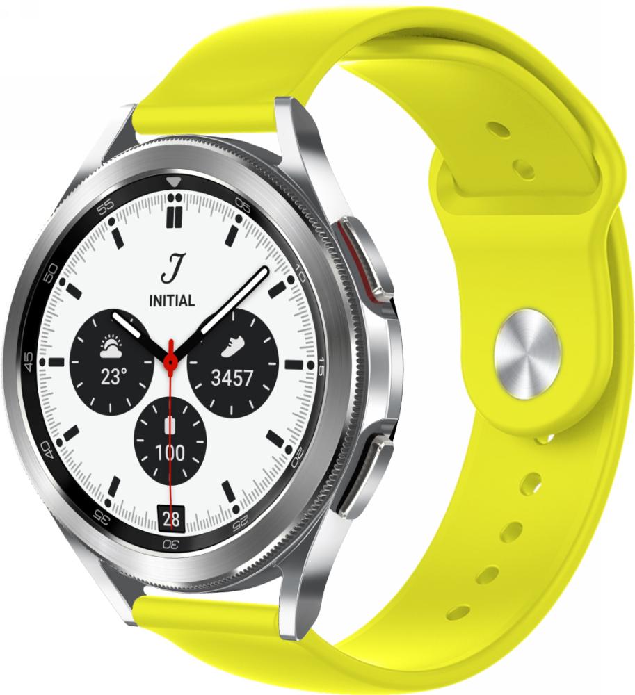 Ремешок Base для Galaxy Watch 4 Classic 42 мм Yellow (23082) - фото 1 Ремешок Base для Galaxy Watch 4 Classic 42 мм Yellow (23082) - фото 1