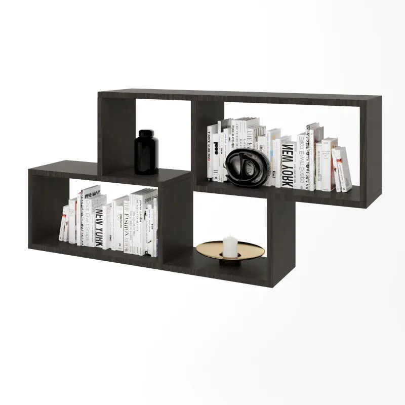 Полиця Еверест Венге темний/Дуб молочний (26754216) - фото 4 Полиця Еверест Венге темний/Дуб молочний (26754216) - фото 4