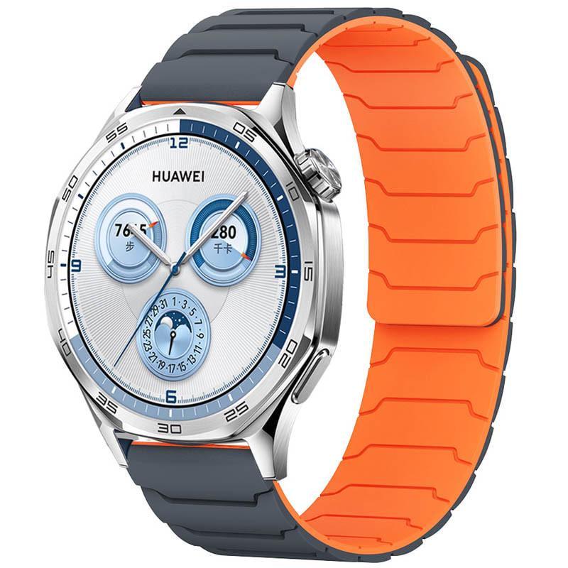 Ремінець Dual-color Magnetic для Smart Watch 22 мм Grey/Orange (00000077072_3)