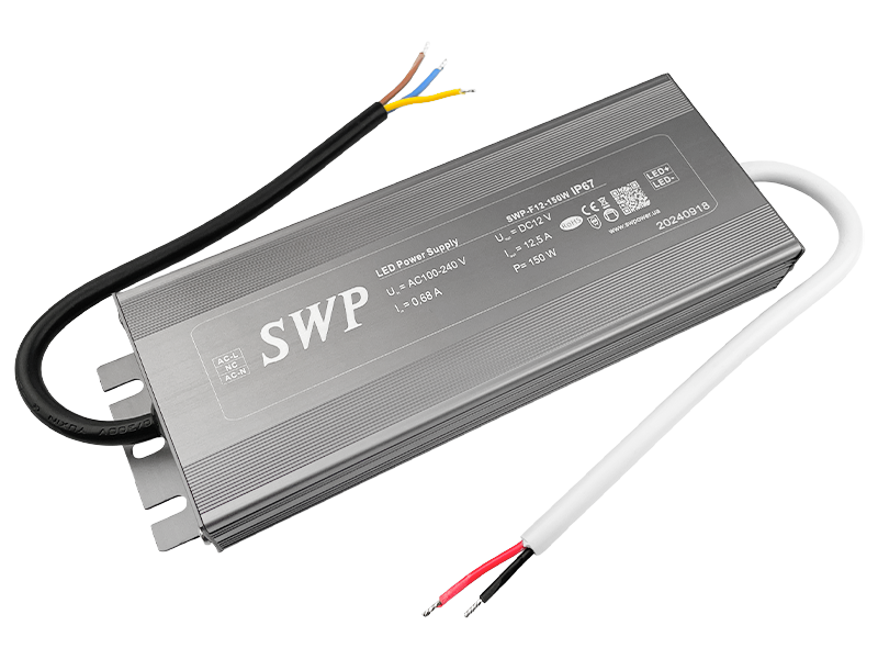 Блок питания 150W IP67 12V герметичный стабилизированный по напряжению (SWP-F12-150W)