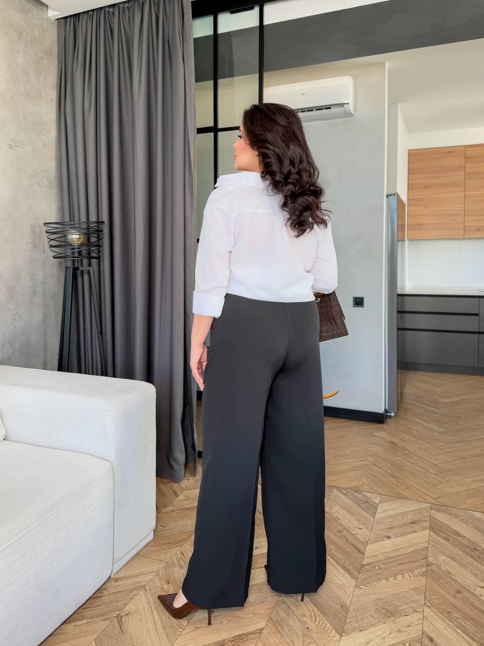 Брюки жіночі класичні р. 56 Чорний (Арт: 72901/1-2) - фото 3 Брюки жіночі класичні р. 56 Чорний (Арт: 72901/1-2) - фото 3