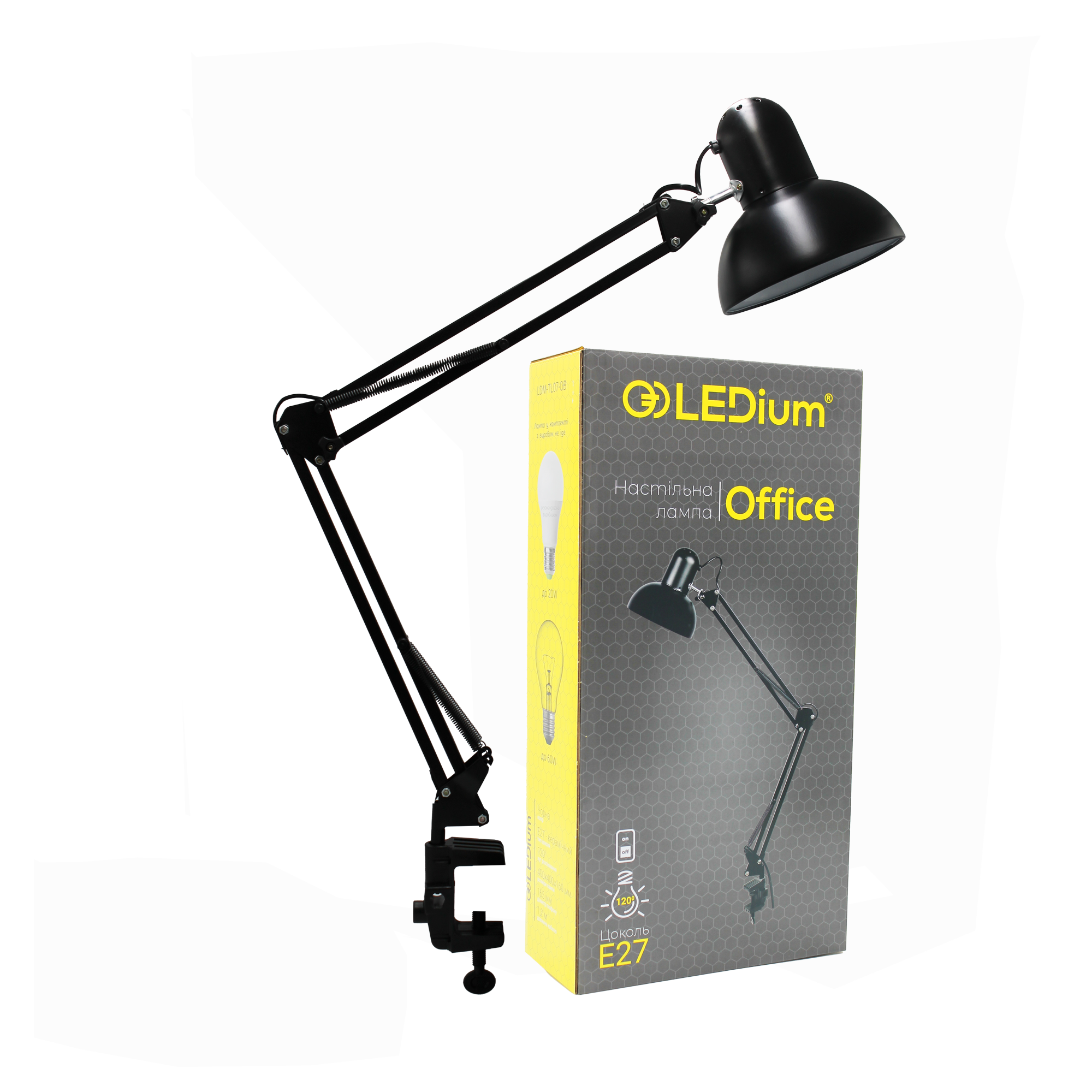 Лампа настільна на струбцині Office Ledium (17292) - фото 4 Лампа настільна на струбцині Office Ledium (17292) - фото 4