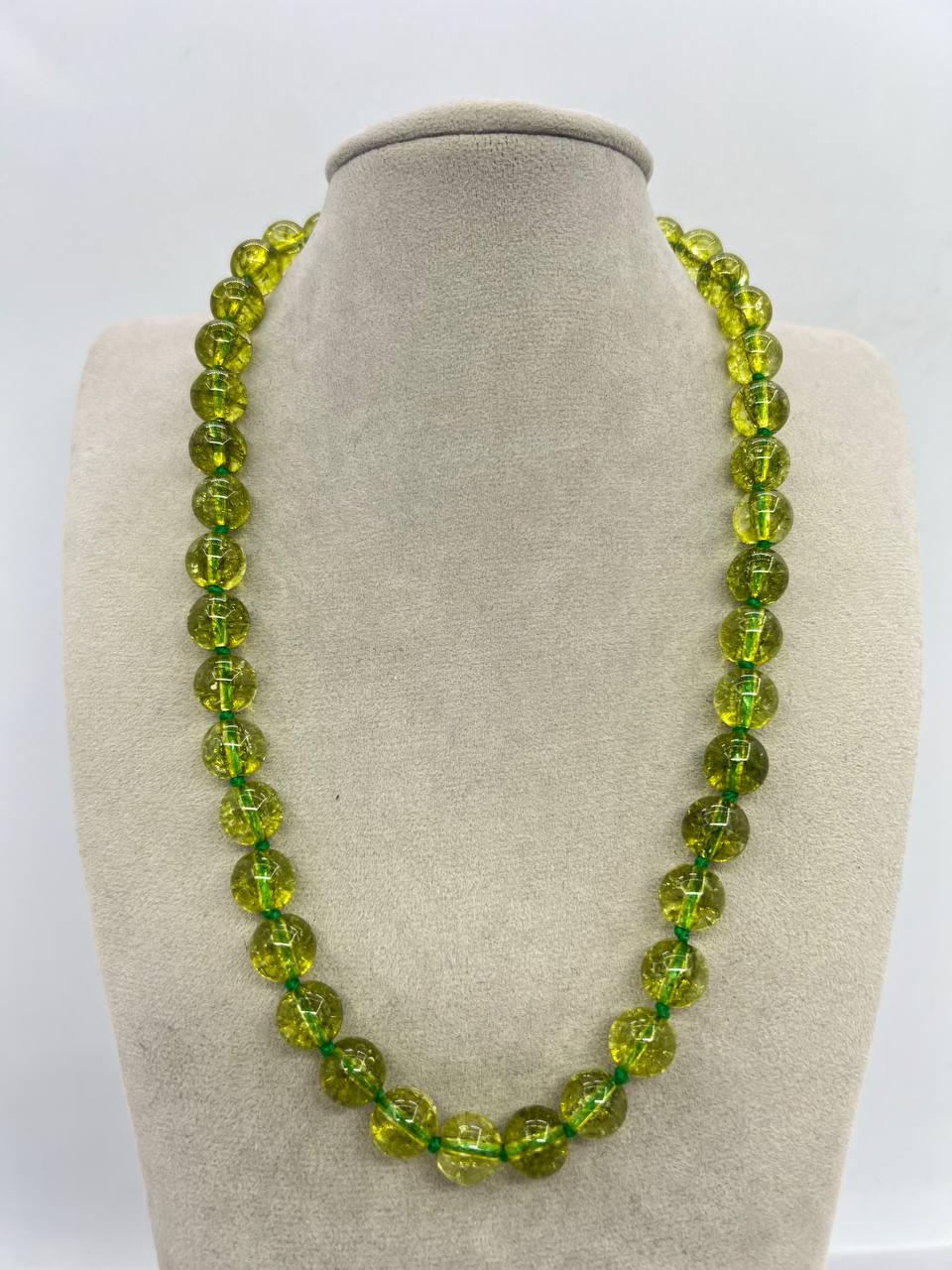 Бусы оливин 10 мм 44 см Зеленый (11515) Бусы оливин 10 мм 44 см Зеленый (11515)