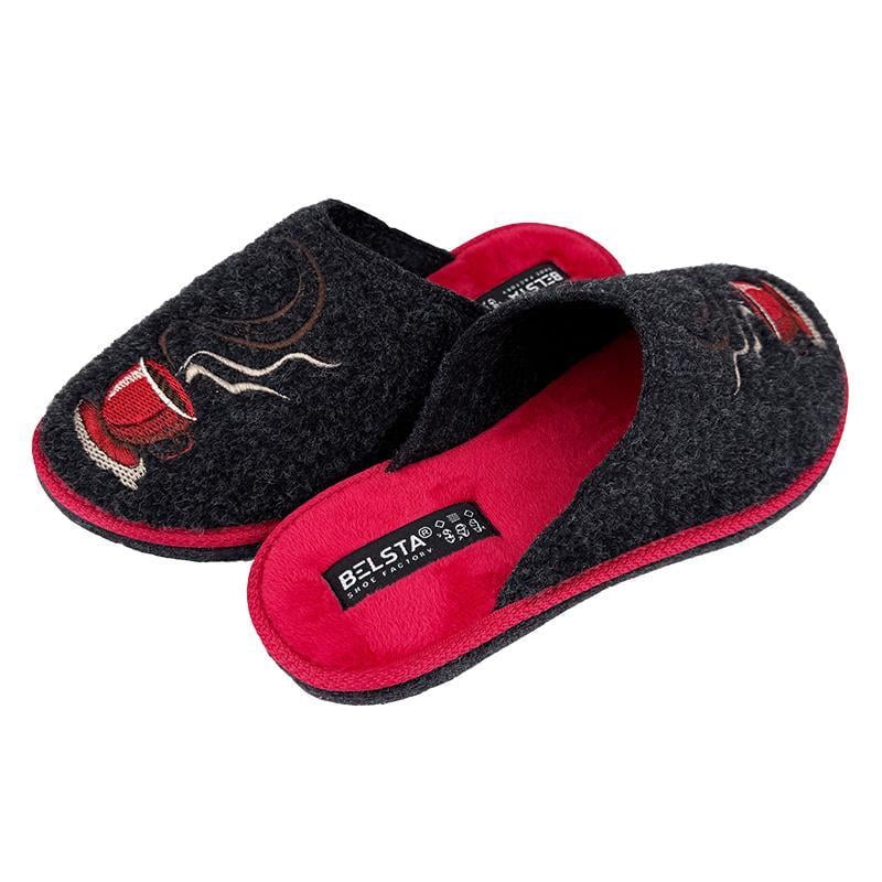 Комнатные женские тапочки войлок 1088-4 p. 36 23 см Черный - фото 3 Комнатные женские тапочки войлок 1088-4 p. 36 23 см Черный - фото 3