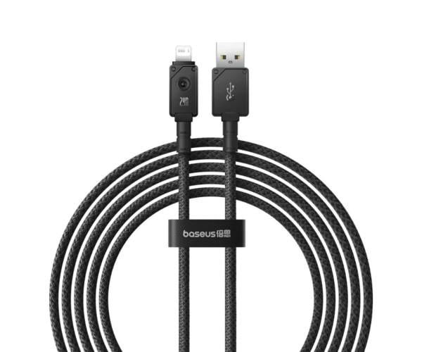 Кабель Data BASEUS Unbreakable Series Fast Charging USB-Lightning 2,4A 2 м Cluster Black (06P10355802111-01) - фото 1