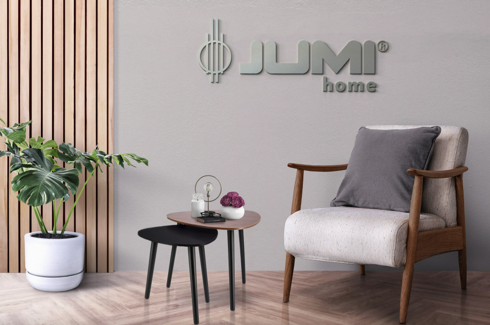 Комплект журнальных столиков Jumi Sinsey Коричнево-черный (5003) - фото 2 Комплект журнальных столиков Jumi Sinsey Коричнево-черный (5003) - фото 2