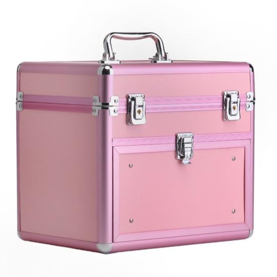 Кейс-ящик для косметики Elisey Мейкап Профи с ручкой/замком 26,5х24 см Розовый (135-81-9205-020)