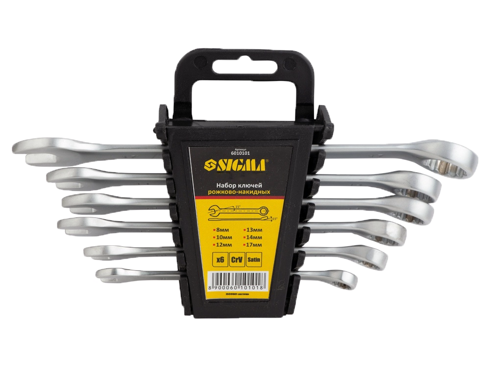 Набор ключей рожково-накидных Sigma CrV 6 ед. (6010101)
