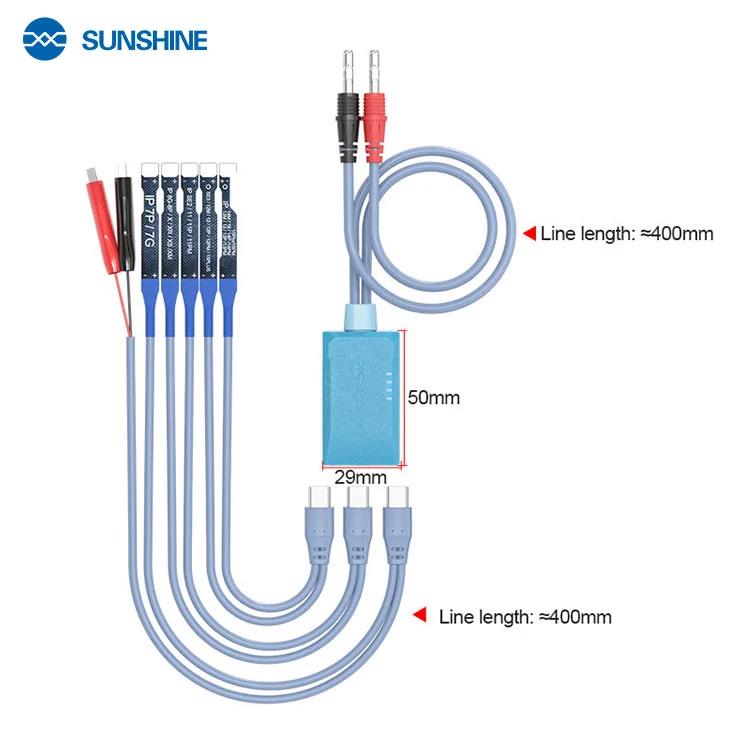 Кабелі для блоків живлення Sunshine SS-908E з роз'ємами для підключення плат iPhone 7 - 15/Pro/Plus/Max - фото 7