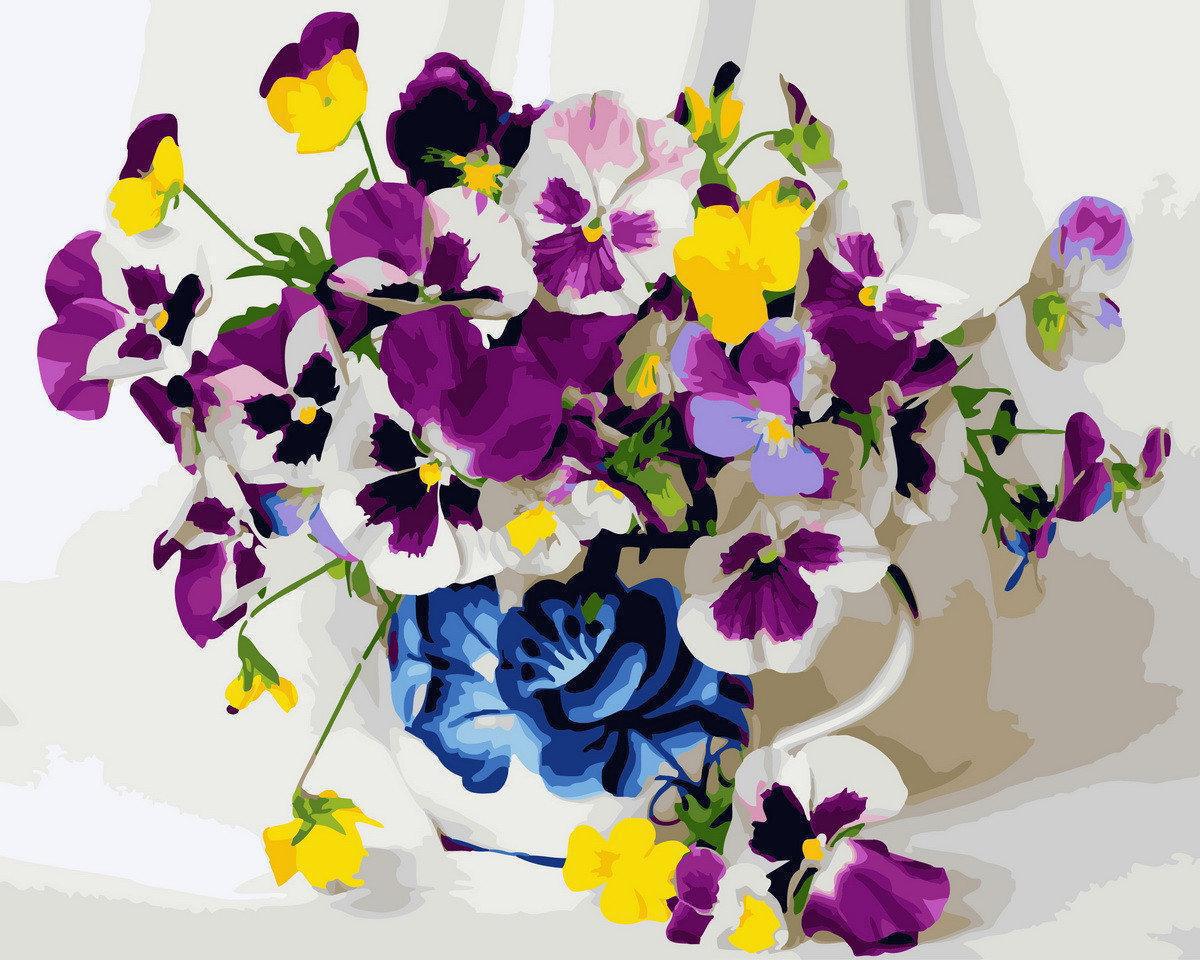 Картина по номерам Brushme Фиалки 40х50 см (GX29810)