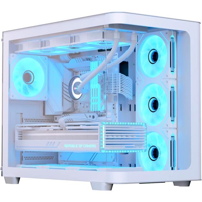 Корпус для ПК AeroCool P500C-G-WT-v1 Midi Tower no PSU ATX/MicroATX/Mini-ITX 4x120 мм ARGB White (ACCM-PN01043.21)
