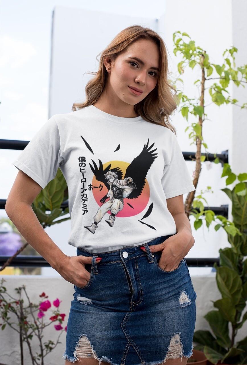 Футболка мужская Хавкс Бой Бирд Мй OS Черный (AnimeJ0523)