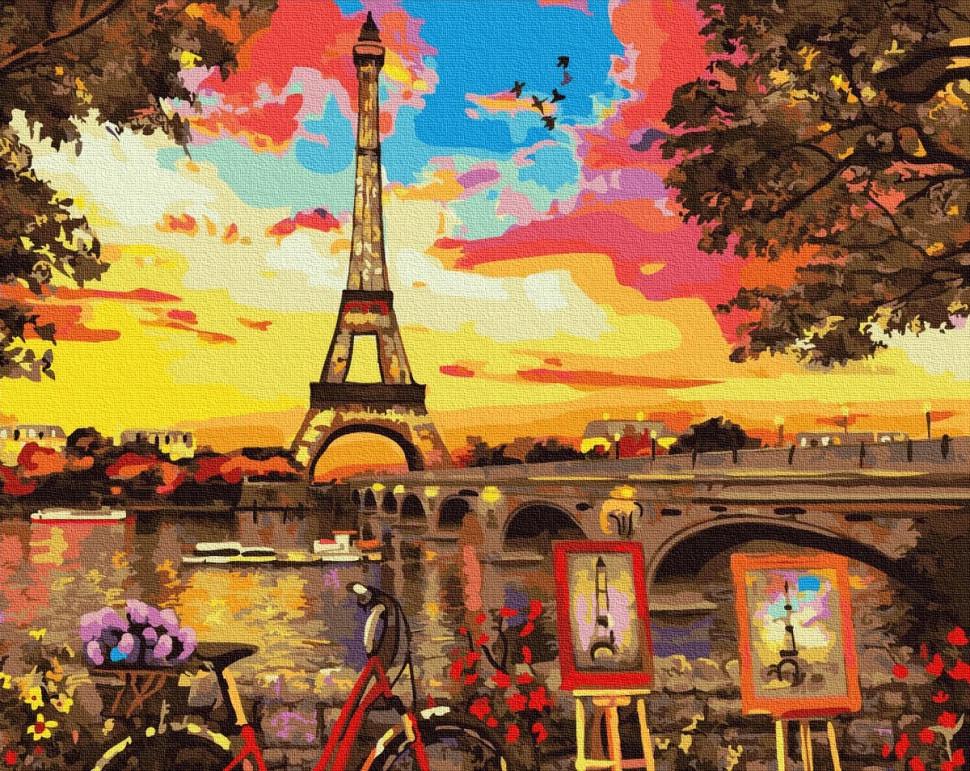 Картина по номерам Rainbow Art Живописный уголок в Париже (GX32613-RA)