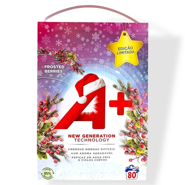Стиральный порошок A+ Frosted Berries с ароматом морозных ягод Лимитированная серия 4,8 кг 80 стирок