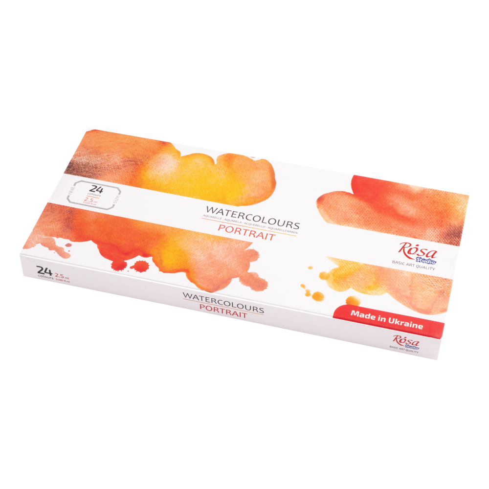 Набір акварельних фарб Rosa Studio PORTRAIT кювета/картон 24х2,5 мл (32848770)