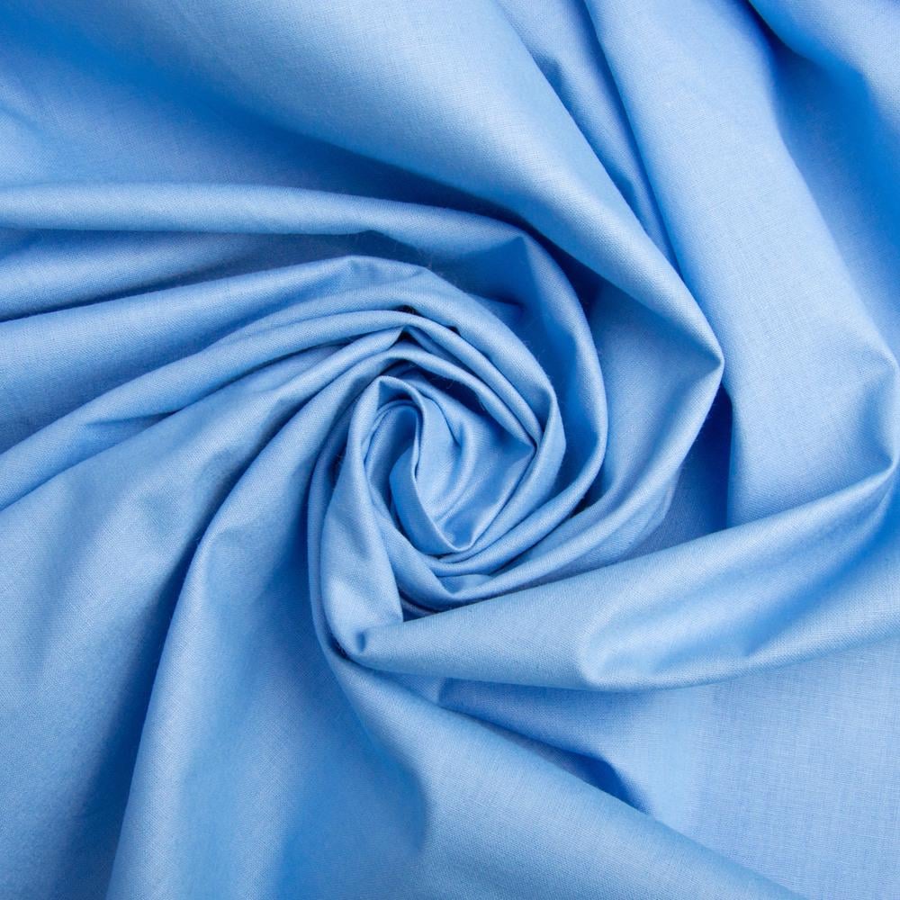 Тканина бязь ранфорс для постільної білизни V-24 2,4 м Блакитний (24818)