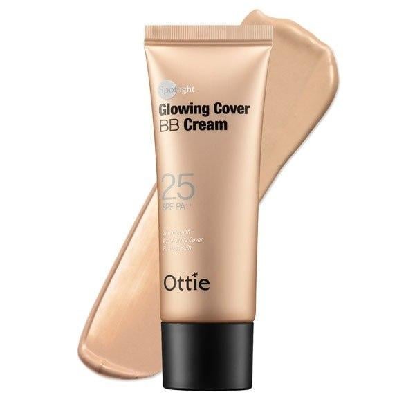 Крем BB з сонцезахисним фактором Ottie Spotlight Glowing Cover BB Cream Spf 25 PA++ Легкий зволожуючий 40 мл (8809276015181)