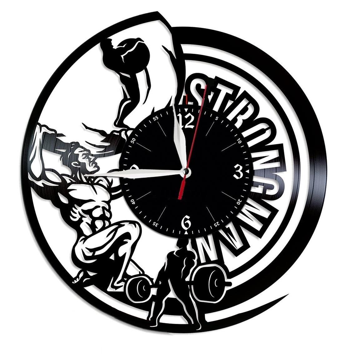 Часы настенные Стронгмен 2161 из виниловой пластинки