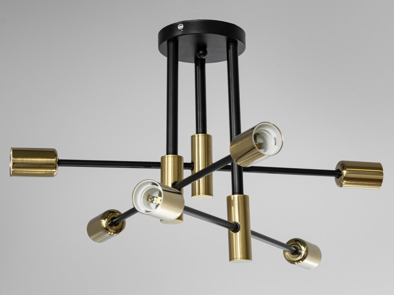 Люстра Молекула XL2038-6BK+GD (2437601731)