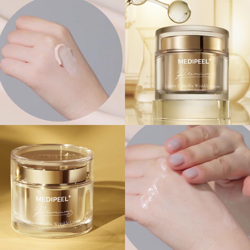 Крем для лица от морщин Premium Golden Camellia Wrinkle Cream Medi-Peel 50 ml (KT0093) - фото 2