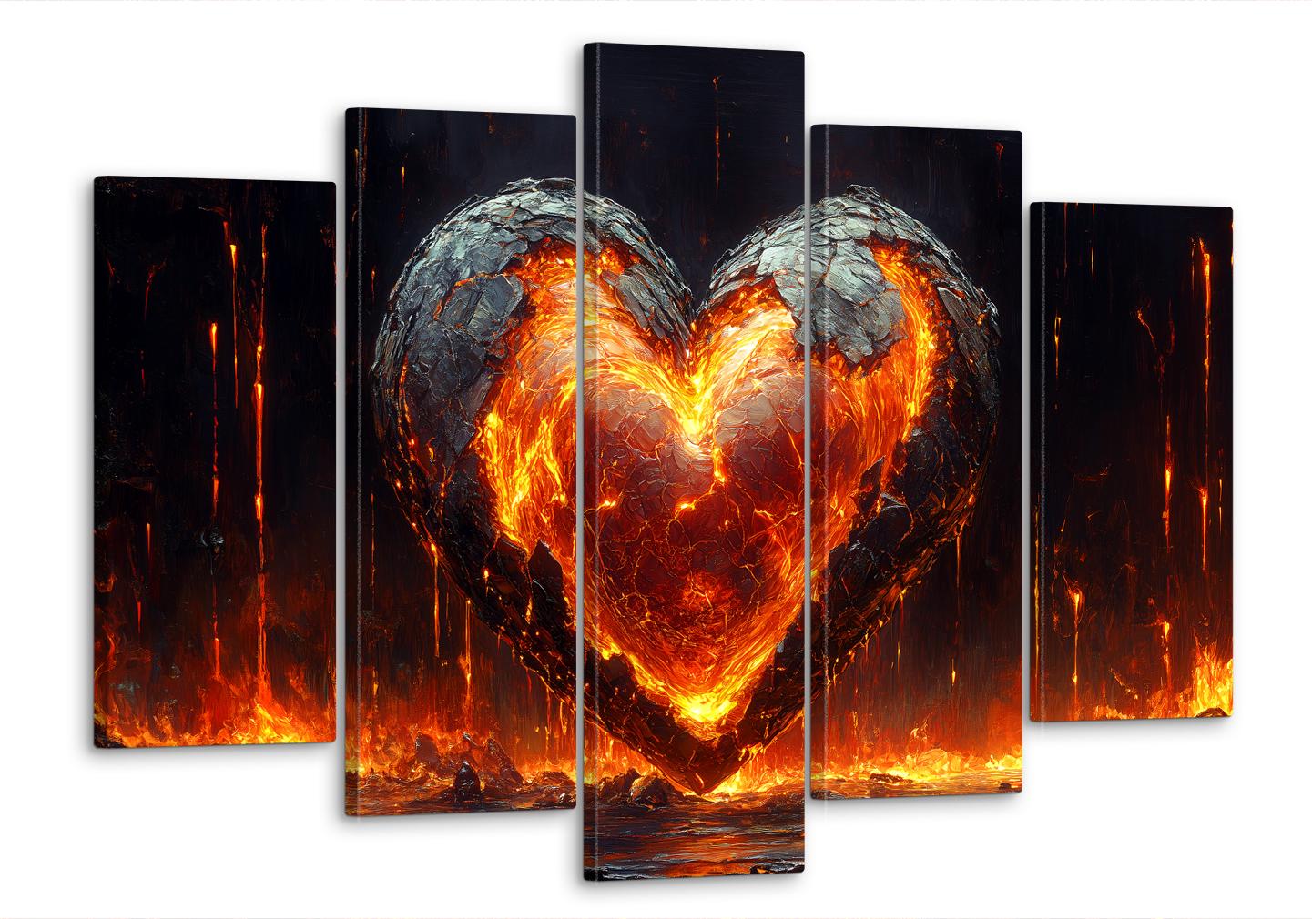 Картина модульная MAKO сердце из скамьи 80x125 см (MK50524) Картина модульная MAKO сердце из скамьи 80x125 см (MK50524)