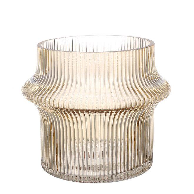 Ваза стеклянная Flora Cosmic 15,5 см Коричневый (32963)