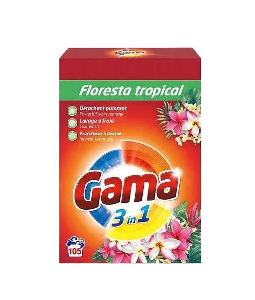 Порошок для прання Gama Floresta Tropical 3в1 6,3 кг 105 прань (27775833)