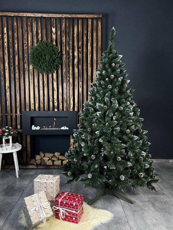 Штучна ялинка засніжена Гранделла з шишками 1,9 м Зелений (YNK081700) - фото 1 Штучна ялинка засніжена Гранделла з шишками 1,9 м Зелений (YNK081700) - фото 1