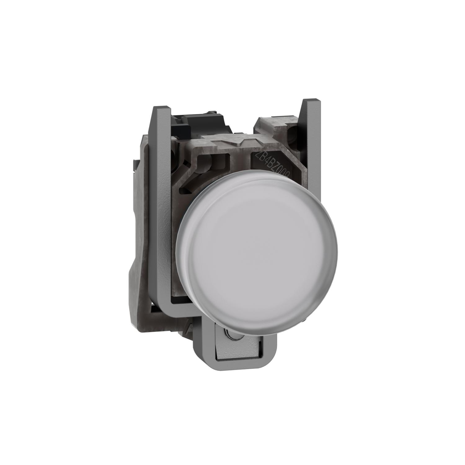 Лампа сигнальная Schneider Electric Harmony XB4 22 мм AC BA 9s 250V без лампы Белый (XB4BV61)