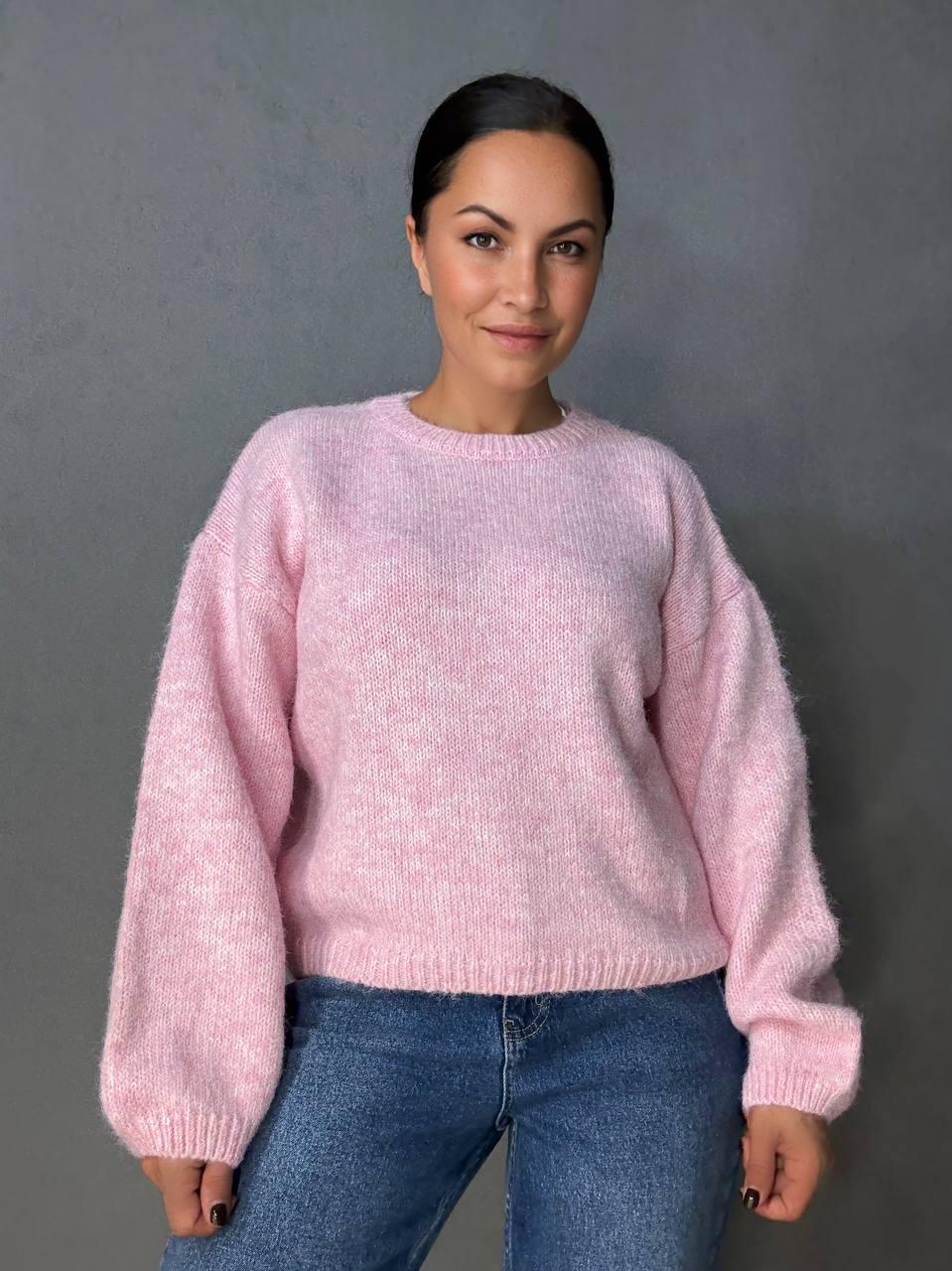 Свитер женский Fancy Matinee 6119 меланж OS Розовый (4931) - фото 1