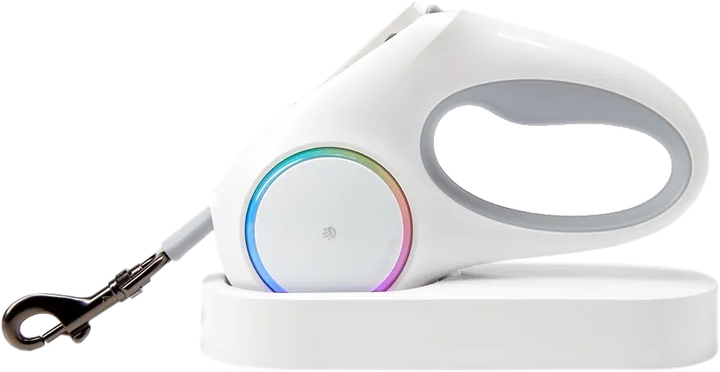 Поводок-рулетка для собак PETKIT Go Shine P2101 LED 2.8 м Белый (30220899)