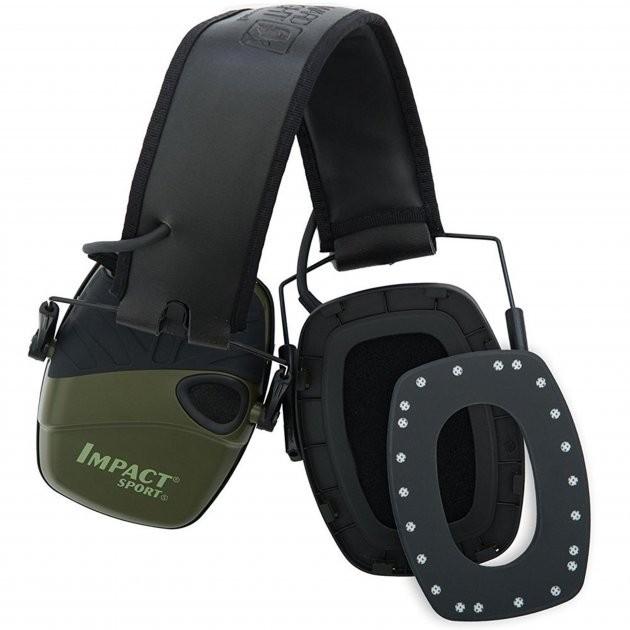Наушники активные защитные Howard Leight Impact Sport R-01526 защита 22 Дб Olive - фото 5