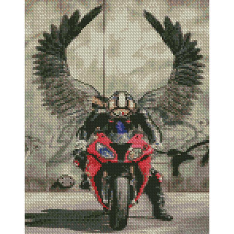 Набір для творчості алмазна картина Strateg Гонщик янгол KB057 30x40 см (MTT-166527) Набір для творчості алмазна картина Strateg Гонщик янгол KB057 30x40 см (MTT-166527)