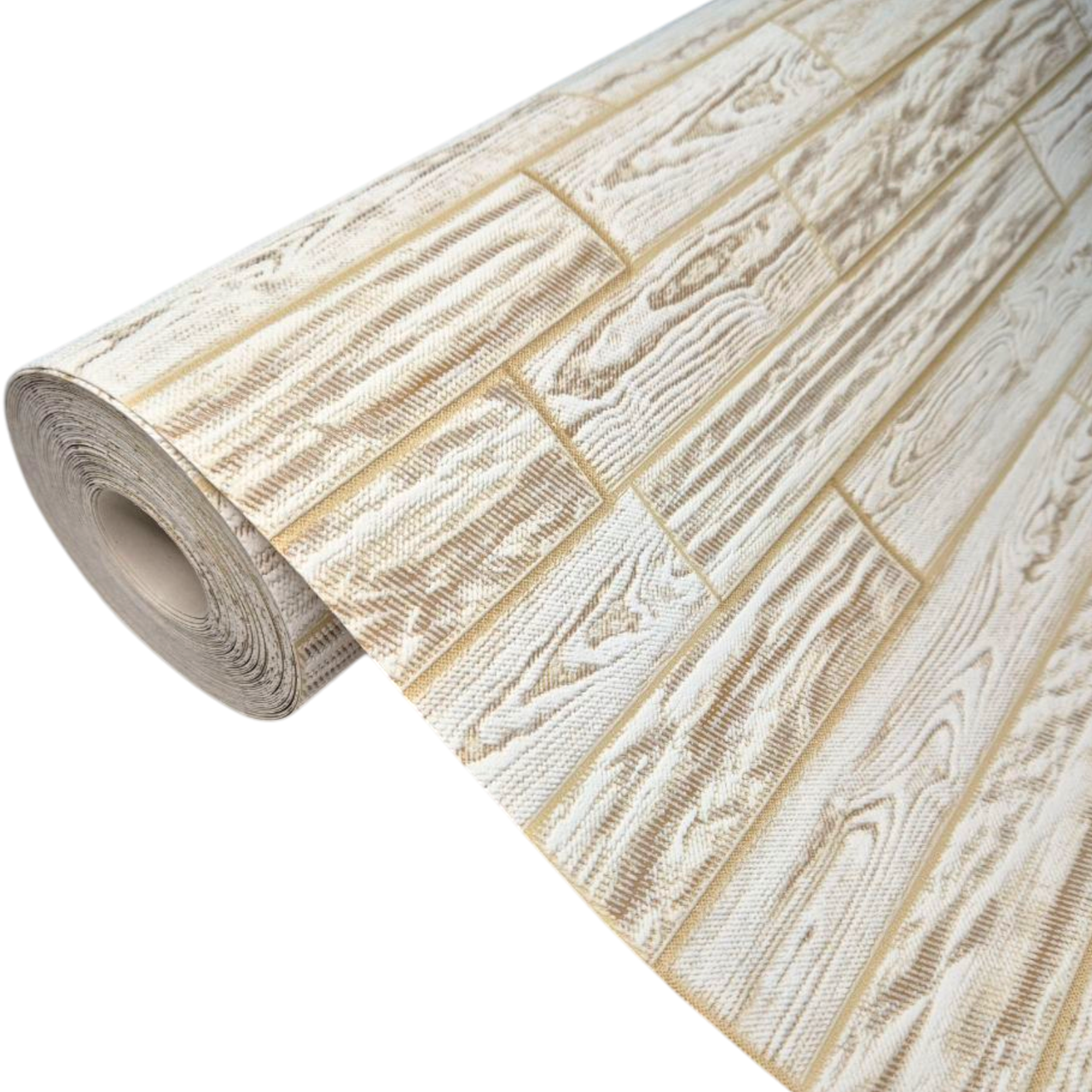 Обои виниловые бумажные Славянские обои 9419-02 под дерево в спальню/на кухню/в коридор/комнату 10x0,53 м Бежевый (2525765862) - фото 2