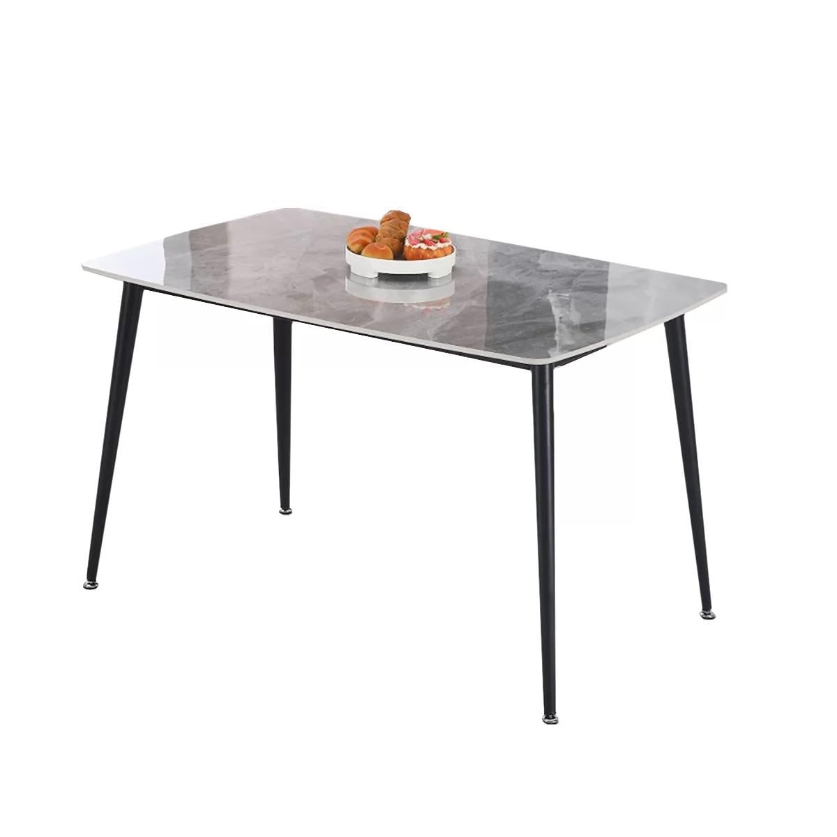 Обеденный стол для кухни Мэдисон Белый мрамор (28448318)