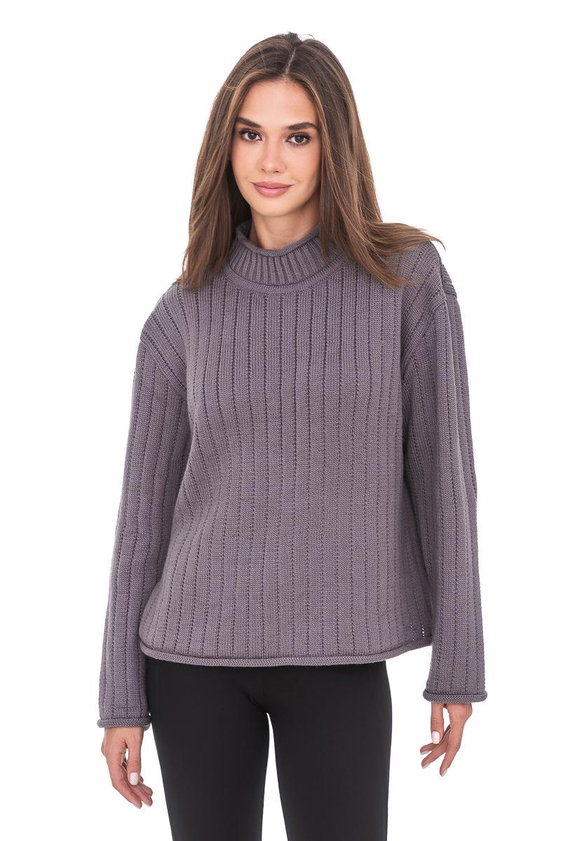 Джемпер с воротником-стойкой SVTR р. 46-48 Серый (557) - фото 3 Джемпер с воротником-стойкой SVTR р. 46-48 Серый (557) - фото 3